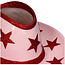 Bloempot Cowboyhoed Polyresin Stars pink 31,5x27x13,5cm