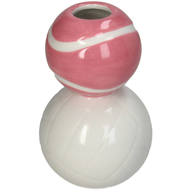 Vaas twee sportballen 10x10x15cm