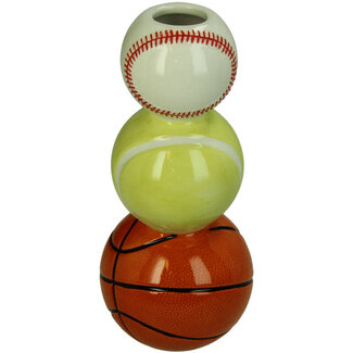 Vaas drie Sportballen 10x10x21cm