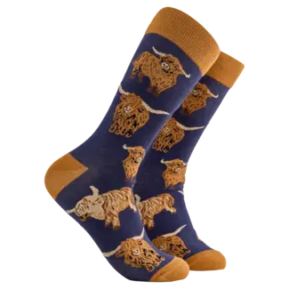 Sok Highland Cows dark blue  43-46