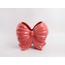 Aardewerk vaas bow donkerroze - 24x15,2x19,3cm