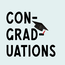 Tegeltje con-grad-uations | Geslaagd | Congratulations