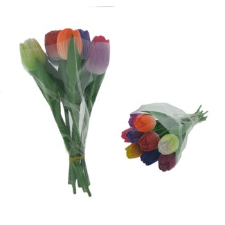 Bosje met 9 houten tulpjes