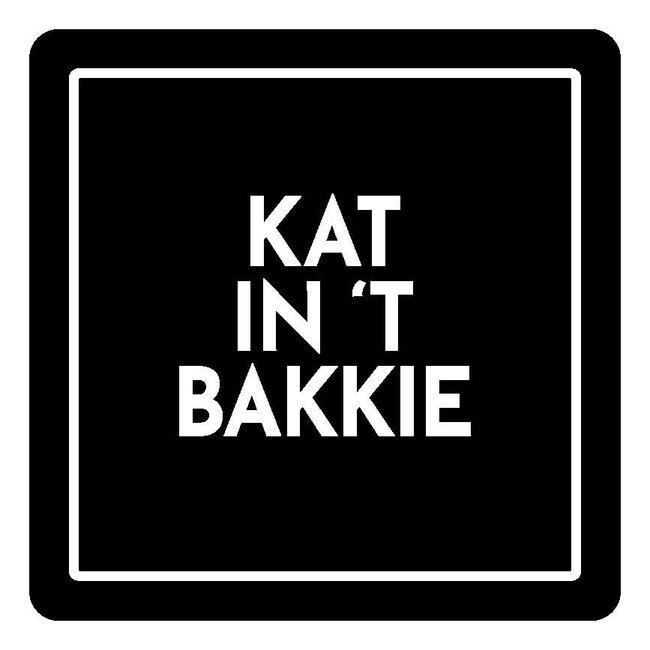Onderzetter Kat in 't Bakkie