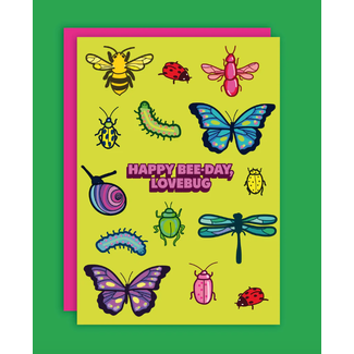 Studio Soph Happy bee-day love bug card