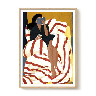 PSTR Studio Marco - Hot coffee and book 30x40 cm
