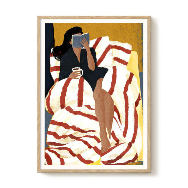 PSTR Studio Marco - Hot coffee and book 30x40 cm