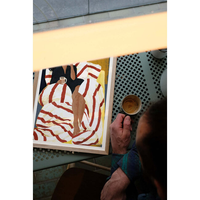 PSTR Studio Marco - Hot coffee and book 30x40 cm