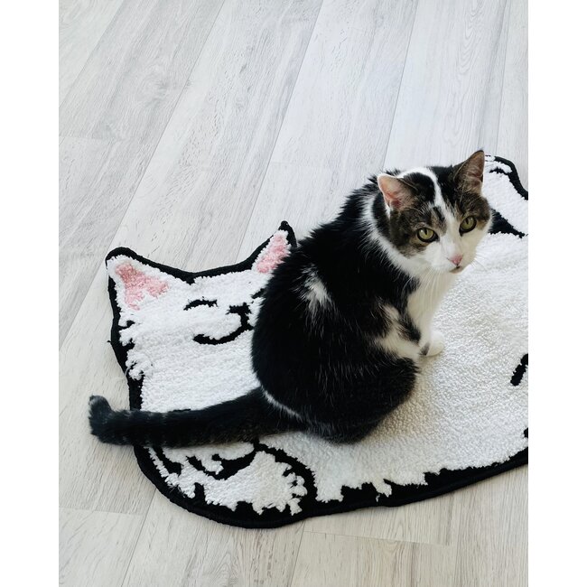 Bitten Sleepy Cat Rug | Kleed | Mat | Katten mat