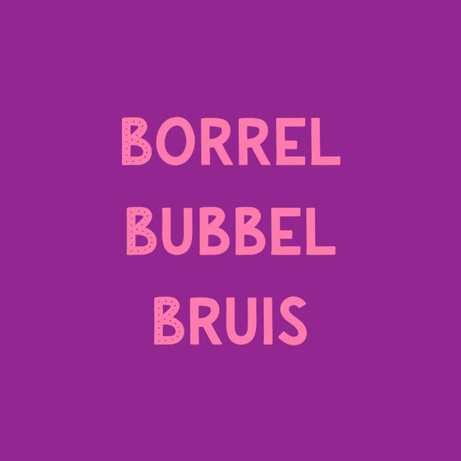 Tegel Borrel bubbel bruis