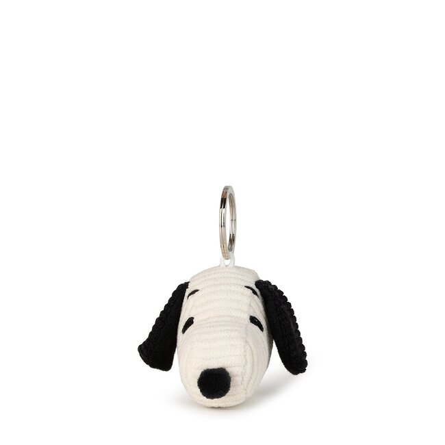 Snoopy Hoofd Corduroy Cream | Sleutelhanger | Knuffel | Pluche