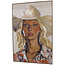 Schilderij Cowgirl 80x4,3x120cm
