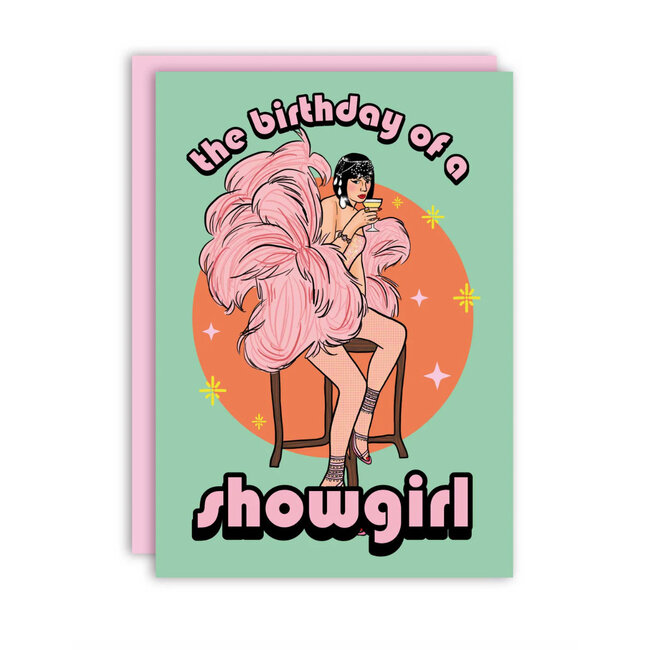 Studio Soph The birthday of a showgirl card | Taylor