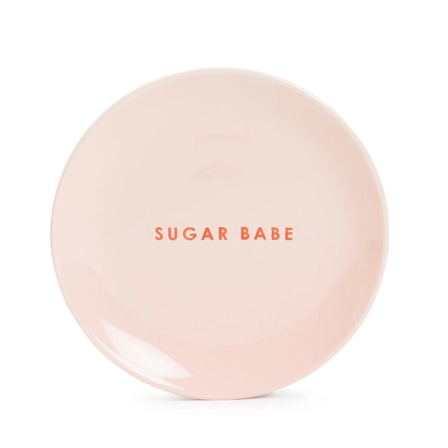 Vondels Ceramic cake plate SUGAR BABE pink ø16cm