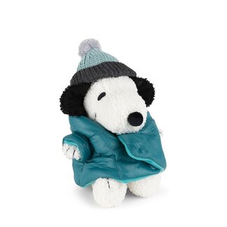 Snoopy Teddy Cream met gewatteerd jasje- 20 cm | Knuffel | Pluche | Peanuts