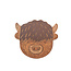 Highland cow onderzetters set van vier