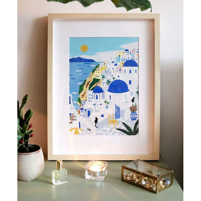 Santorini - Paint by number kit