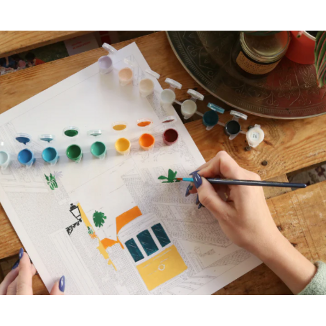 Lisbon tram - Paint by number kit