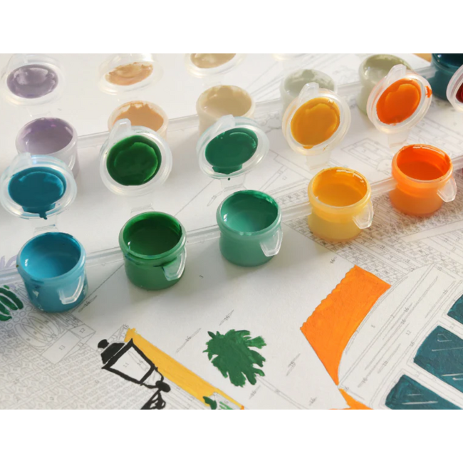 Lisbon tram - Paint by number kit