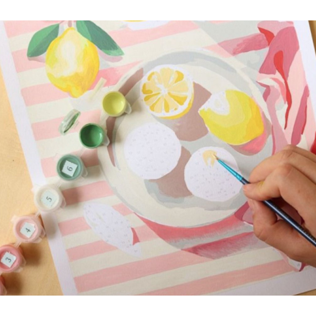 Menton lemons - Paint by number kit