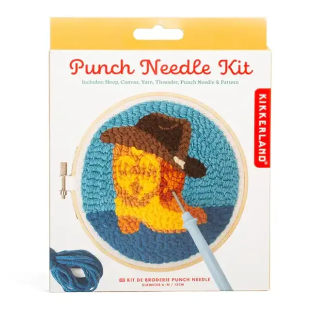 Kikkerland Punch needle kit Western | Borduurwerkje | Embroidery