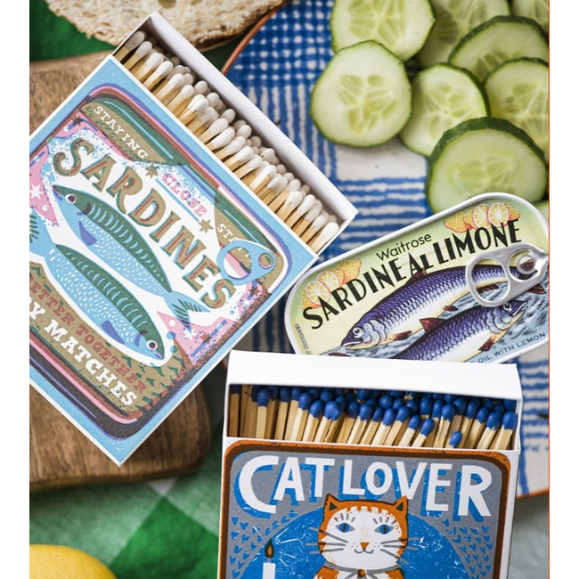 Lucifers in doosje Sardine