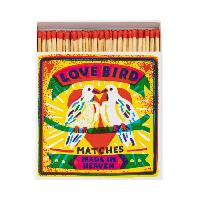 Lucifers in doosje Love birds