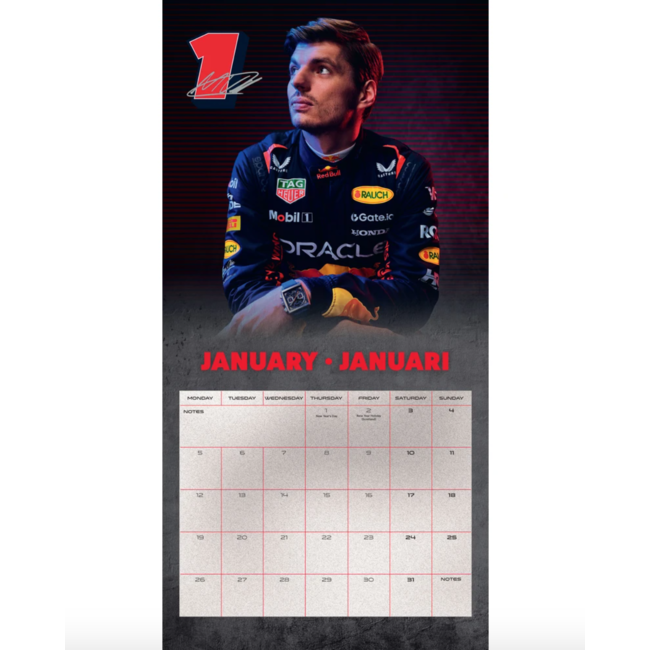 Kalender 26 Redbull Racing | Formule 1 | Verstappen