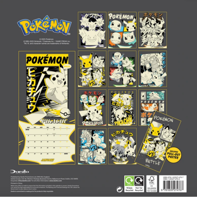 Kalender 26 Pokemon