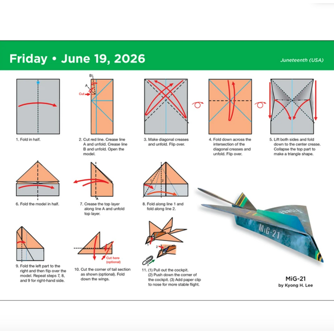 Boxed 26 Act Paper Airplane | Kalender