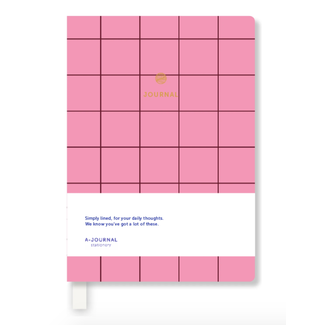 A-Journal A-Journal Notebook A7 Checkered Thin