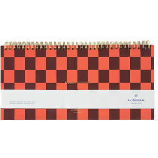 A-Journal A-Journal Spiral Deskplanner - Checkered