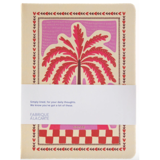 A-Journal Fabrique Notebook - Palmtree Pink