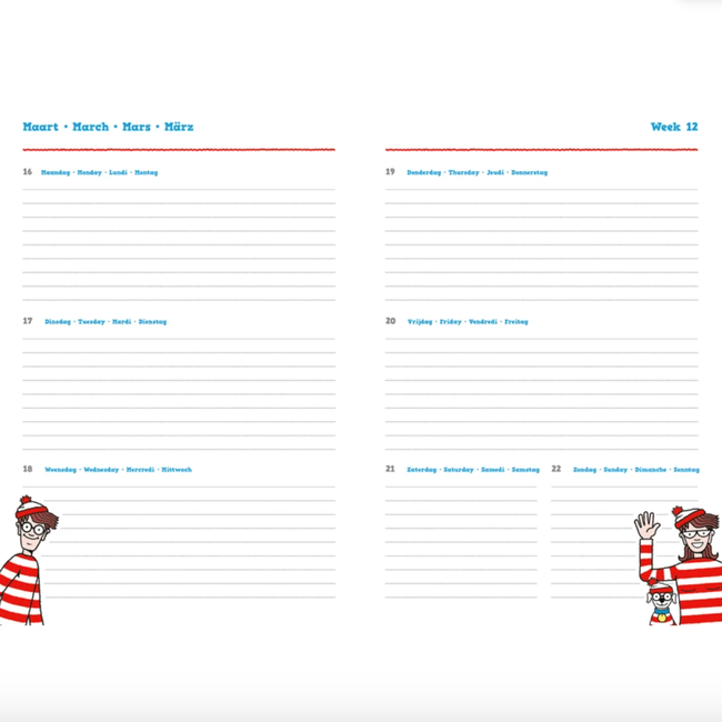 Agenda 2026 Where's Wally | Kalender 26
