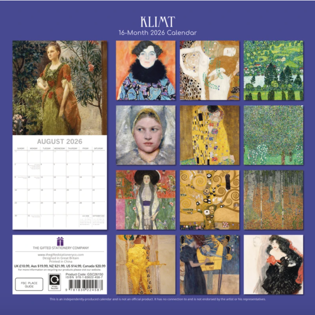 Kalender 26 Klimt