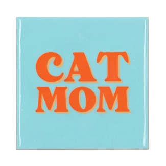 Tegel cat mom blauw | Kat | Moeder