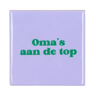Tegel oma's aan de top