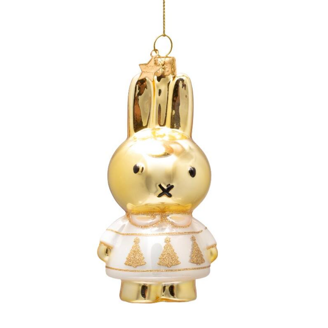 Vondels Decoratie Nijntje gold Christmas tree dress H11 with box