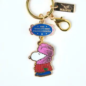 Peanuts World's Best Keyring Fashionista | Mode | Kleding | Snoopy | Sleutelhanger Peanuts World's Best Keyring Fashionista | Mode | Kleding | Snoopy | Sleutelhanger