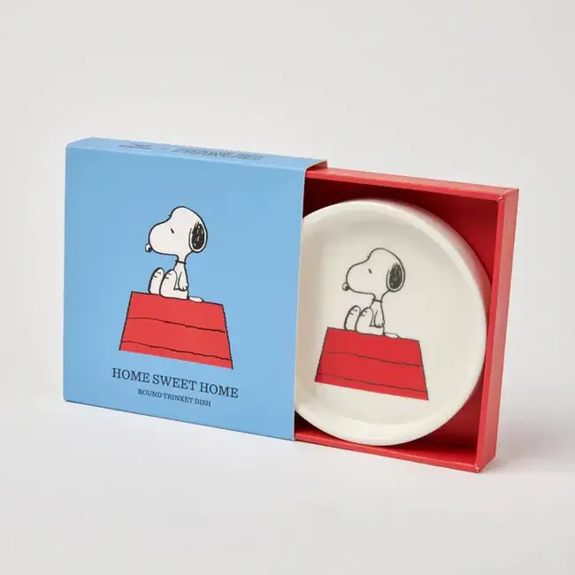 Peanuts Round Shaped Trinket Dish - Home Sweet Home | Sieradenschaaltje | Bon bon schaaltje | Theetip | Snoopy