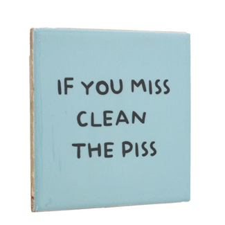 Tegel If you miss clean the piss | Toilet