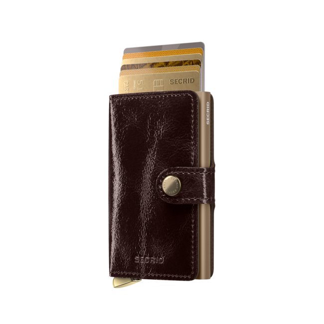 Secrid Miniwallet Premium Naplak Mahogany | Portemonnee