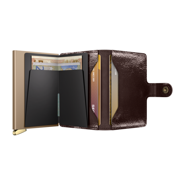 Secrid Miniwallet Premium Naplak Mahogany | Portemonnee