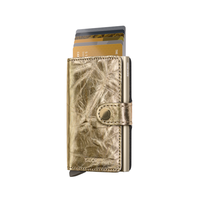 Secrid Miniwallet Crunch Gold | Portemonnee