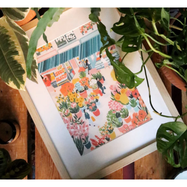 Flower market - Paint by number kit