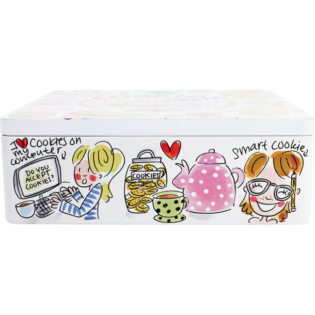 BLOND AMSTERDAM Blik vierkant cookies | Koekblik | Koekentrommel | Koekjes