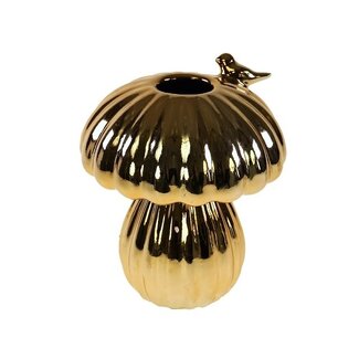 Mushroom vase Ero | Gold medium | Paddenstoel vaas
