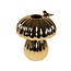 Mushroom vase Ero | Gold medium | Paddenstoel vaas