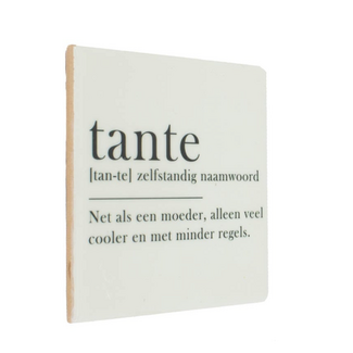 Tegel tante woordenboek