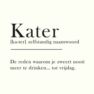 Tegel kater woordenboek